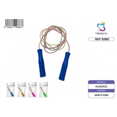 Marbueno Cuerda de Saltar Mango Plastico Surtido 4mmx2,5m Jardin y Playa MARBUENO SUMMER 10383