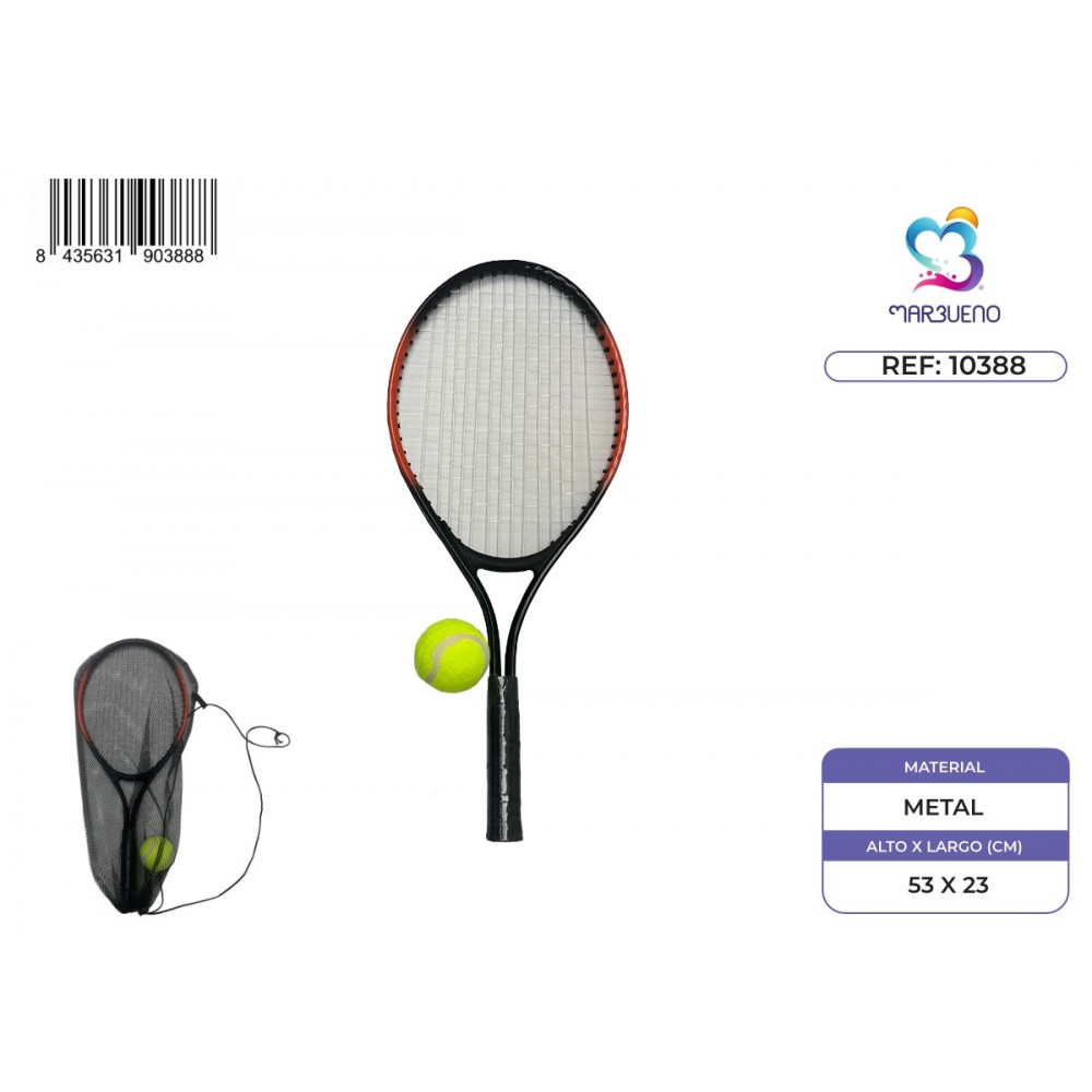 Marbueno Raqueta Tenis con Pelota 23x53 cm Jardin y Playa 10388