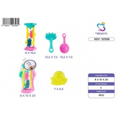 Marbueno Conjunto Noria Playa con Accesorios 8x10x20 cm Color Surtido Jardin y Playa MARBUENO SUMMER 10398