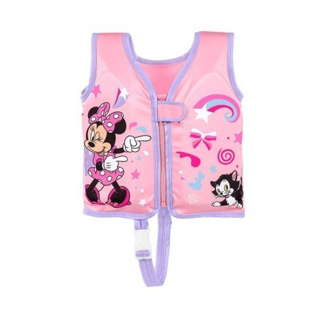 Bestway Chaleco Disney Minnie UPF 50+ Pecho 51 cm +1 a 3 Años Piscina y Playa 09104