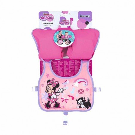 Bestway Chaleco Con Manguitos Disney Minnie 56 cm +3 a 6 Años Piscina y Playa 09106