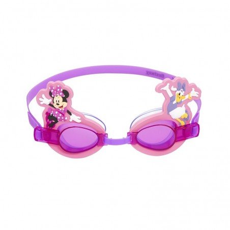 Bestway Gafa Natacion Infantil Correa Silicona Minnie & Friends +3 Años Piscina y Playa 09112