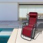 Marbueno Tumbona Plegable Acero Cojin Jardin y Piscina 90X66X108 Gravedad 0 Burdeos 10010 Marbueno Tumbona Plegable Acero Cojin Jardin y Piscina 90X66X108 Gravedad 0 Burdeos 10010