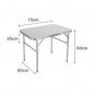 Marbueno Mesa Plegable Surtido Aluminio D25 Camping y Playa 75X55X25/60 cm 10013