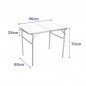 Marbueno Mesa Plegable Surtido Aluminio D25 Camping y Playa 90X60X39/70 cm 10031