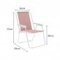 Marbueno Silla Plegable Surtido Acero Playa y Piscina 59X51X75 cm 10169