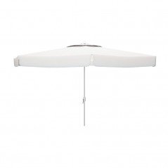 Marbueno Sombrilla Aluminio D300 cm Polyester Blanca Jardin y Terraza 10184