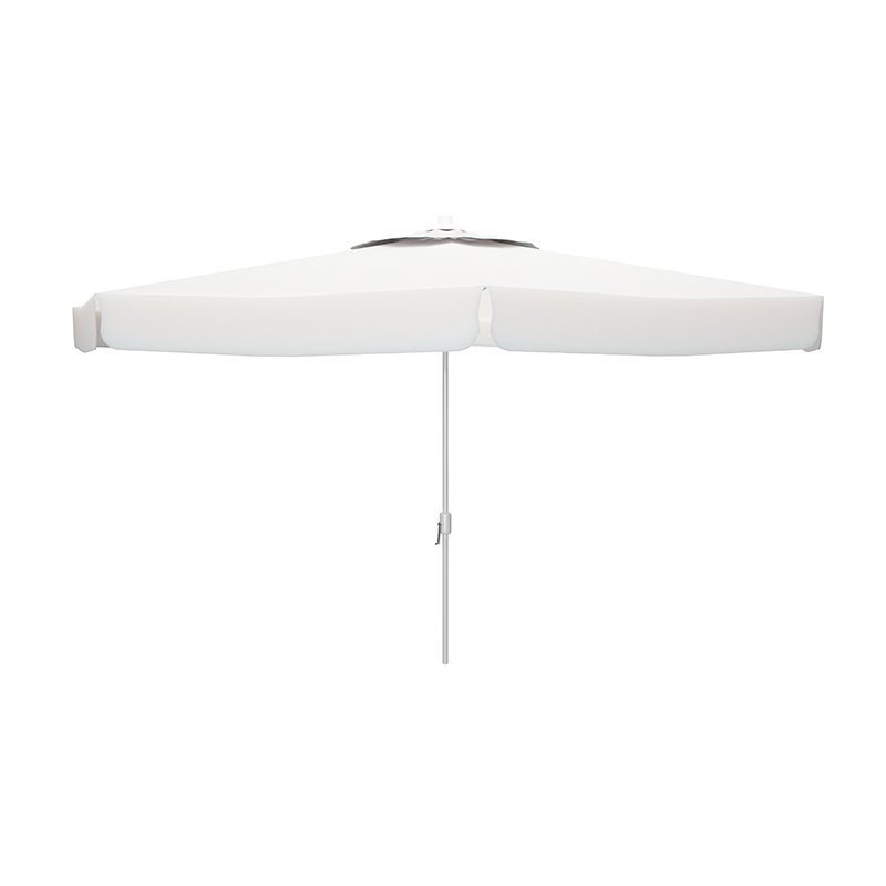 Marbueno Sombrilla Aluminio D300 cm Polyester Blanca Jardin y Terraza 10184