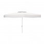 Marbueno Sombrilla Aluminio D300 cm Polyester Blanca Jardin y Terraza 10184