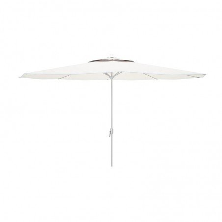 Marbueno Sombrilla Acero 8 Varillas D300 cm Polyester Blanca Jardin, Piscina y Terraza 10189