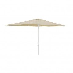 Marbueno Sombrilla Acero 6 Varillas D200x300 cm Polyester Beige Jardin, Piscina y Terraza 10192