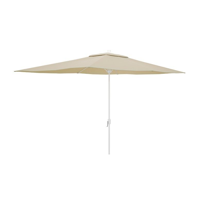Marbueno Sombrilla Acero 6 Varillas D200x300 cm Polyester Beige Jardin, Piscina y Terraza 10192