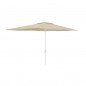 Marbueno Sombrilla Acero 6 Varillas D200x300 cm Polyester Beige Jardin, Piscina y Terraza 10192