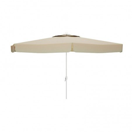 Marbueno Sombrilla Aluminio 8 Varillas D270 cm Polyester Beige Jardin, Piscina y Terraza 10300