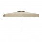 Marbueno Sombrilla Aluminio 8 Varillas D270 cm Polyester Beige Jardin, Piscina y Terraza 10300