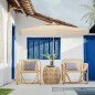 Marbueno Sombrilla Aluminio 8 Varillas D300 cm Polyester Beige Jardin, Piscina y Terraza 10301