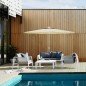 Marbueno Sombrilla Acero 8 Varillas D300 cm Polyester Beige Jardin, Piscina y Terraza 10303