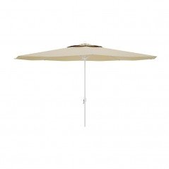 Marbueno Sombrilla Acero 8 Varillas D300 cm Polyester Beige Jardin, Piscina y Terraza 10303