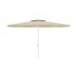 Marbueno Sombrilla Acero 8 Varillas D300 cm Polyester Beige Jardin, Piscina y Terraza 10303
