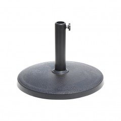 Marbueno Base Sombrilla Redonda Cemento 33x45 cm 12KG Negro Jardin, Piscina y Terraza 10305
