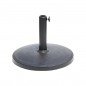 Marbueno Base Sombrilla Redonda Cemento 33x45 cm 12KG Negro Jardin, Piscina y Terraza 10305