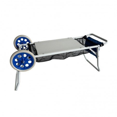 Marbueno Carro Portasillas Acero Mesa Camping y Playa 108X51X51 cm 10362