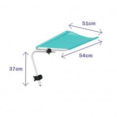 Marbueno Parasol Inclinable Surtido Aluminio Playa y Piscina 51X54X37 cm 10366