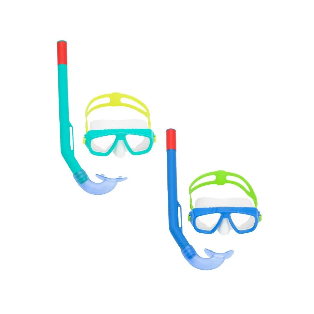 Bestway Conjunto Máscara y Tubo Infantil Correa Anatómica Color Surtido +3 Años Playa y Piscina Bestway 24018