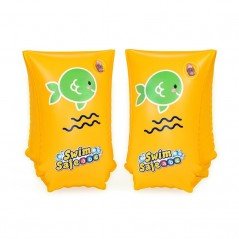 Bestway Manguitos Hinchables Seguridad Bebe 30x15 cm +5 a 12 Años Playa y Piscina 32110