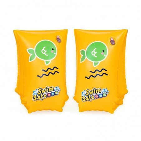 Bestway Manguitos Hinchables Seguridad Bebe 30x15 cm +5 a 12 Años Playa y Piscina 32110