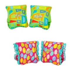 Manguitos Hinchables Textil Suave Seguridad Bebe Color Surtido UPF 50+ 38x16,5 cm +3 a 6 Años Playa y Piscina Bestway 32183