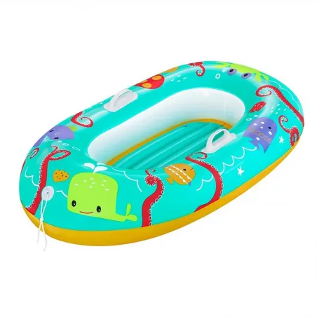 Inflatable Children's Boat Happy Crustaceans 119x79 cm