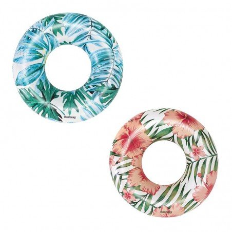 Bestway Flotador Hinchable Palmera Tropical Color Surtido D119 cm +12 Años Playa y Piscina 36237