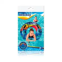 Inflatable Float with Handles in Assorted Colors