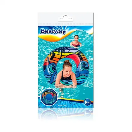 Inflatable Float with Handles in Assorted Colors