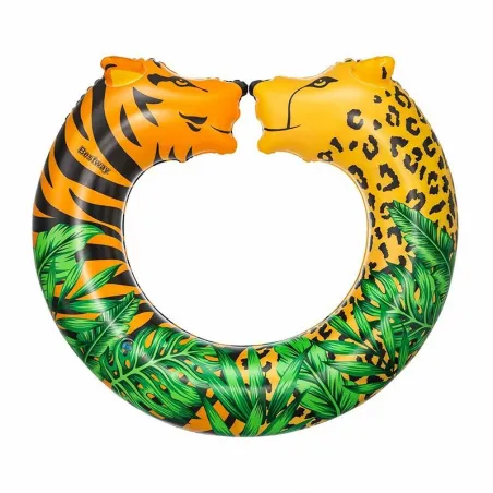 Inflatable Jungle Float for pool and beach, 109x89 cm