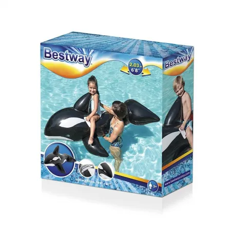 Bestway Figura Hinchable Ballena Gigante con Asas 203x102 cm +3 Años Playa y Piscina Bestway 41009