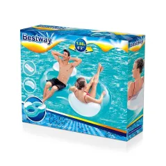 Rueda Doble Hinchable con Almohada 188x117 cm Playa y Piscina Bestway 43009