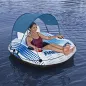 Bestway Inflatable Ring 137 cm with Handles and Sunshade