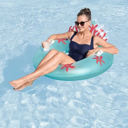 Bestway Inflatable Float 117 cm with Handles and Backrest