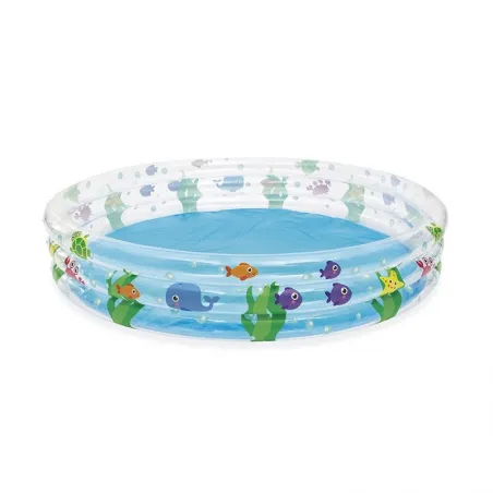Bestway Inflatable Kids Pool 3 Rings Marine Life