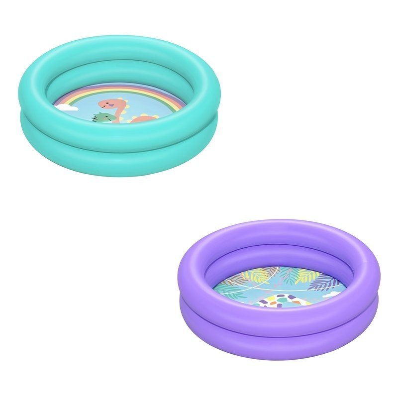 Bestway Piscina Hinchable Infantil 2 Aros Color Surtido 61x15 cm +2 Años Jardin 51061