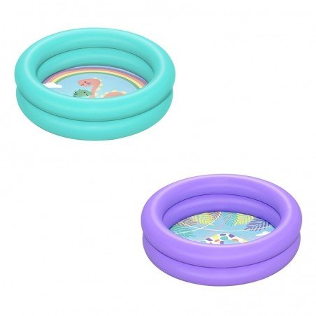 Bestway Piscina Hinchable Infantil 2 Aros Color Surtido 61x15 cm +2 Años Jardin 51061