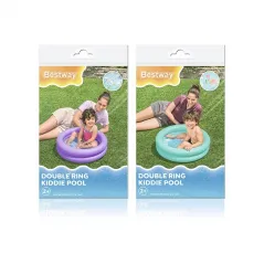 Bestway Inflatable Children’s Pool 61x15 cm 2 Rings Assorted Colors