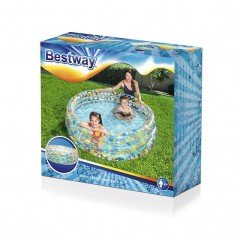 Bestway Piscina Hinchable Transparente Tropical 170x53 cm +6 Años Jardin 51048