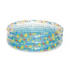 Bestway Piscina Hinchable Transparente Tropical 170x53 cm +6 Años Jardin 51048