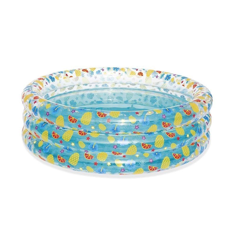 Bestway Piscina Hinchable Transparente Tropical 170x53 cm +6 Años Jardin 51048