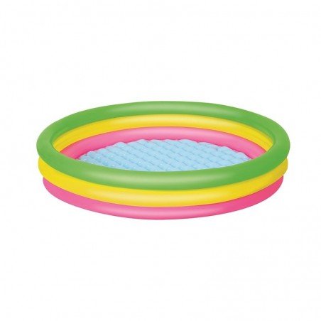 Bestway Piscina Hinchable 3 Aros Suelo Acolchado 152x30 cm +2 Años Jardin 51103