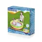 Inflatable children's pool with padded bottom