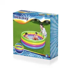 Rainbow Inflatable Pool for Children 157x46 cm